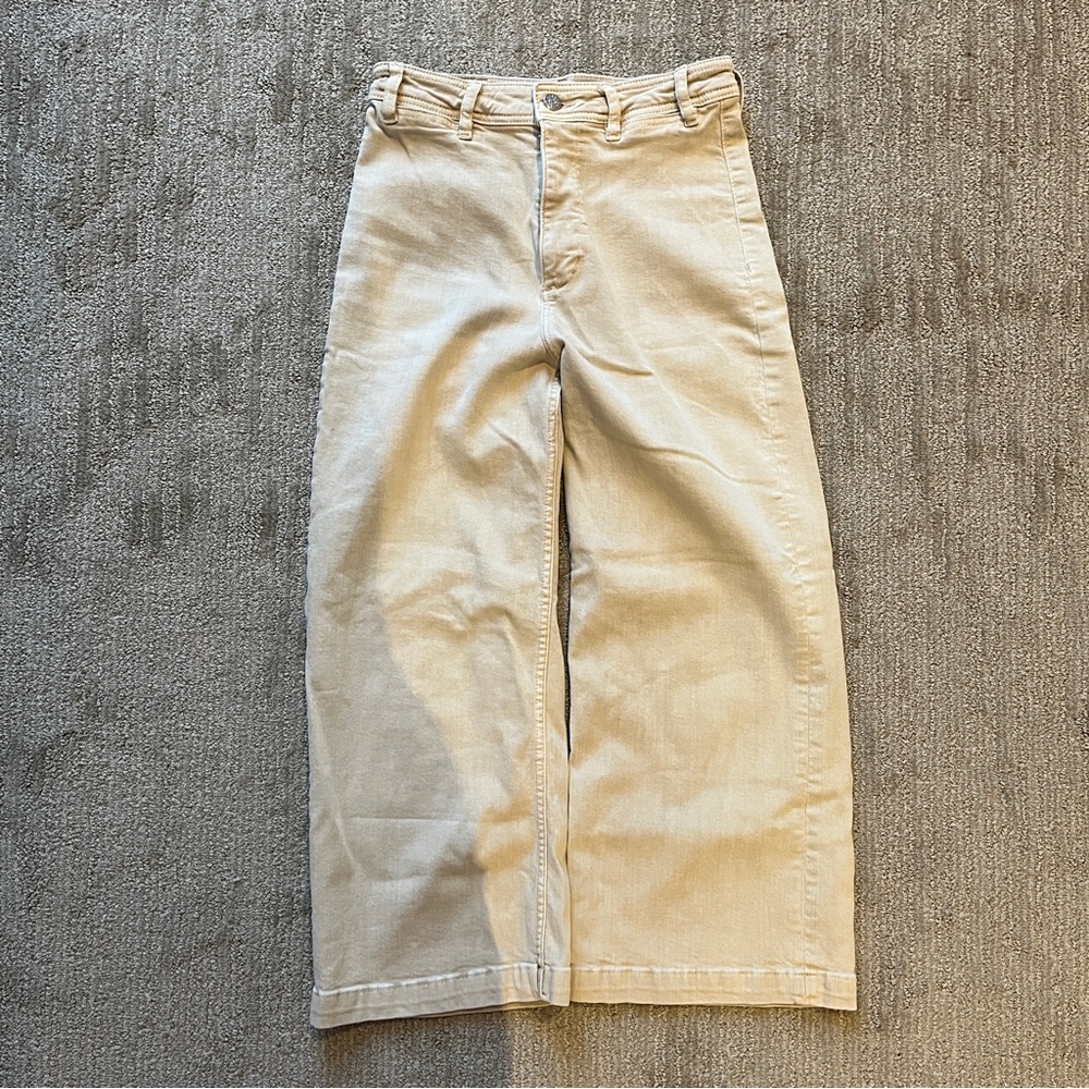 Mango Carlota High-Waist Crop Pants